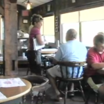 A waitress taking an order from a customer at Village Kitchen in Angola, IN